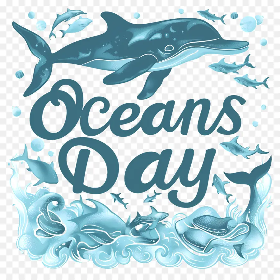 O Dia Mundial Dos Oceanos，Pintura Em Aquarela PNG