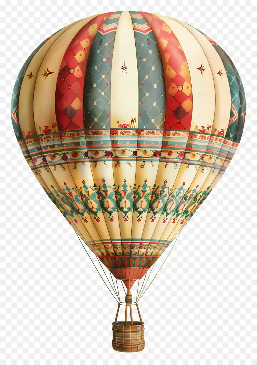 Balão De Ar Quente，Vintage PNG