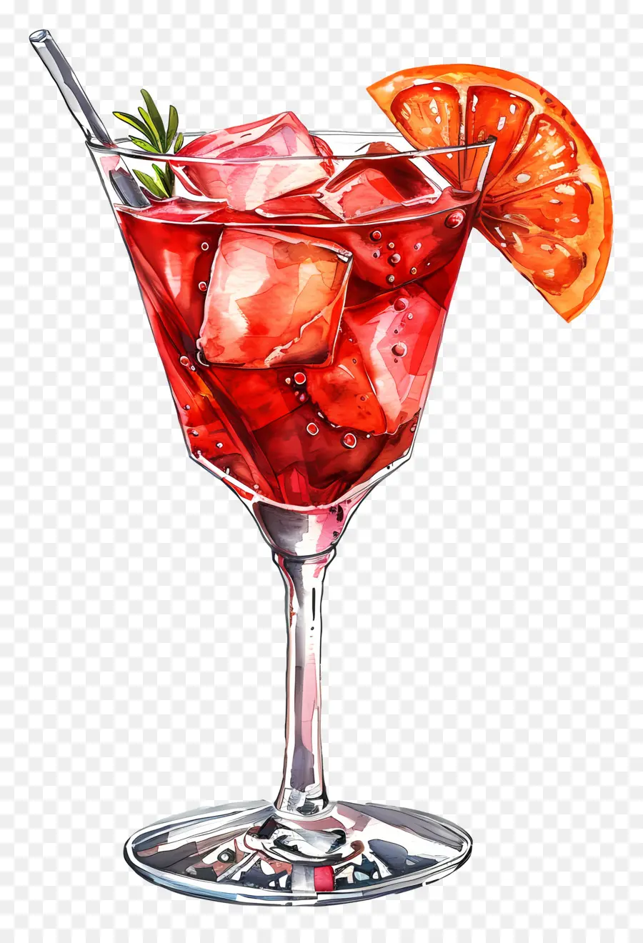 Cocktail Vermelho，Coquetel De Vinho Tinto PNG