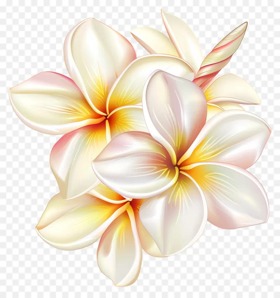 Plumeria Branca，Flores De Plumeria PNG