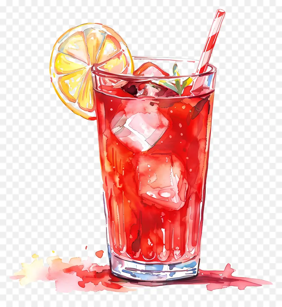 Cocktail Vermelho，Vermelho Bebida PNG