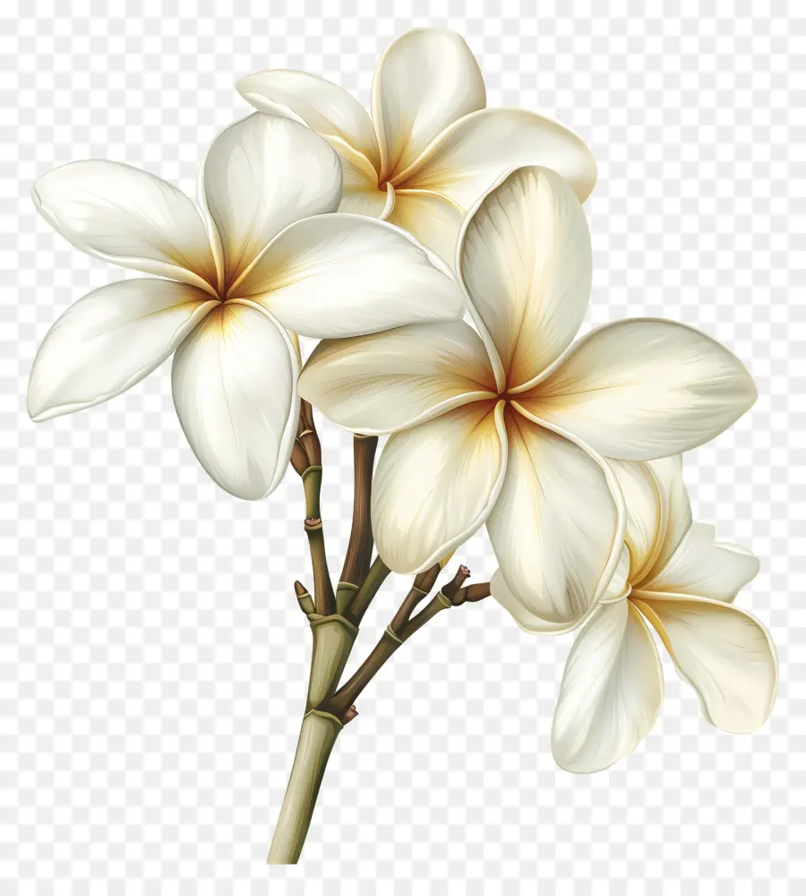 Plumeria Branca，Flores De Plumeria PNG