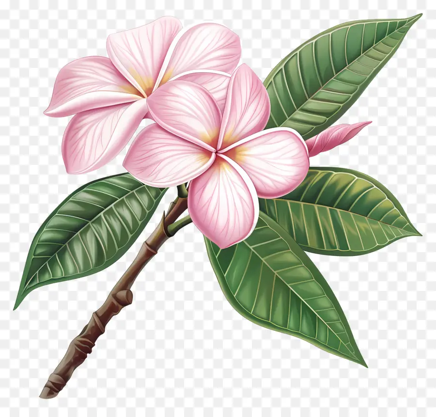 Flor Da Plumeria Rosa，Ameixa Flor PNG