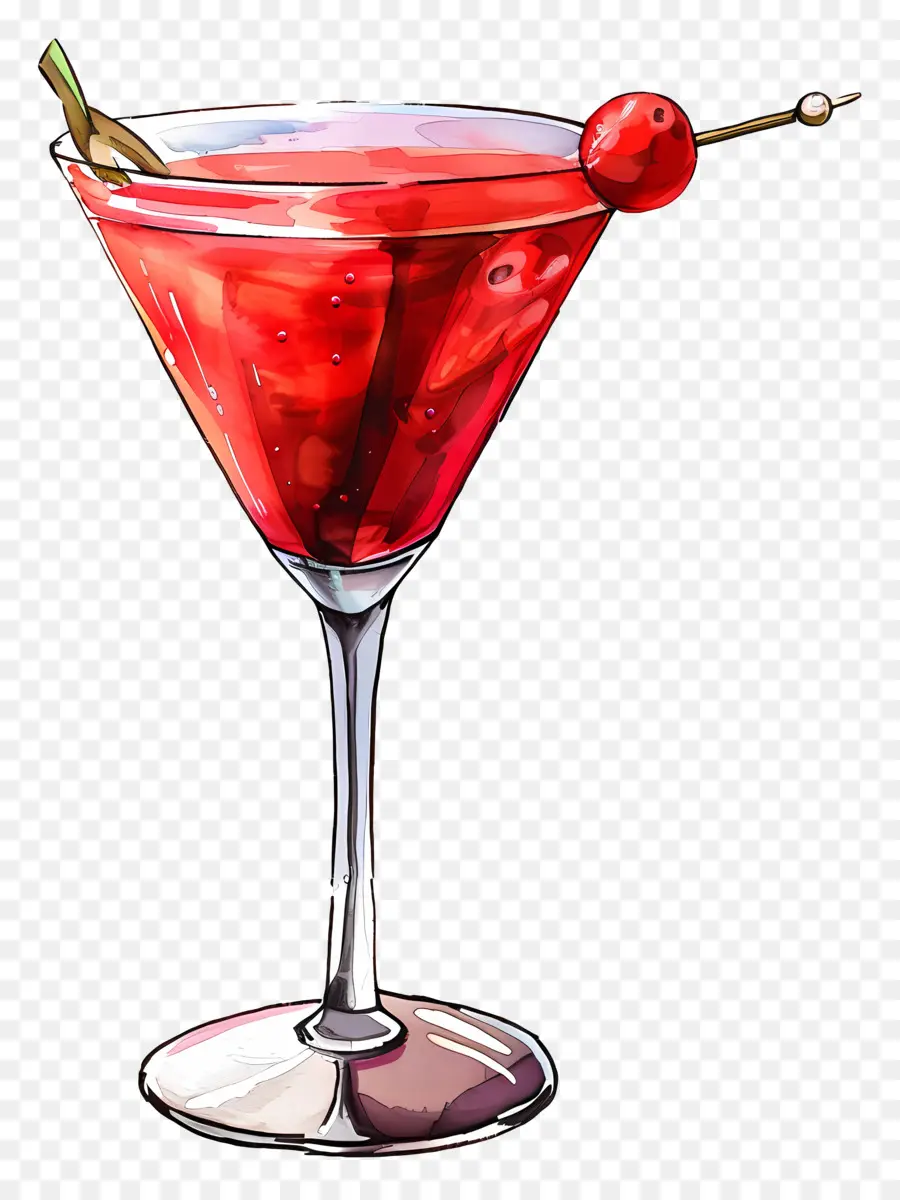Cocktail Vermelho，Martini Vermelho PNG