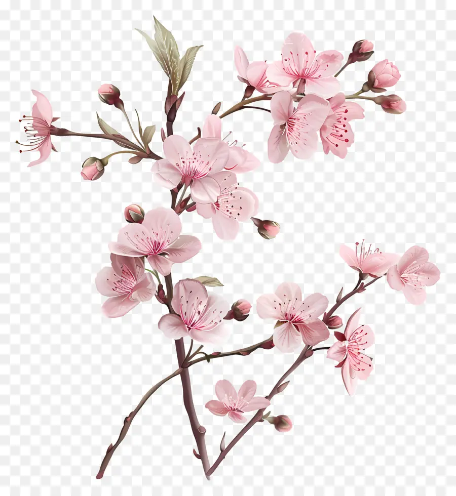 Sakura Flores，Flores Rosa PNG