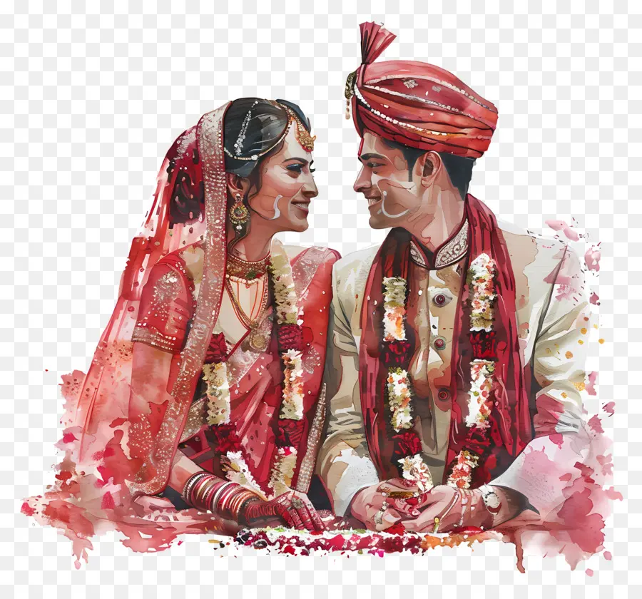 Casamento Hindu，Casamento Tradicional Indiano PNG