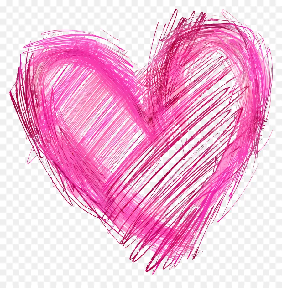 Coração De Rosa，Heart Drawing PNG