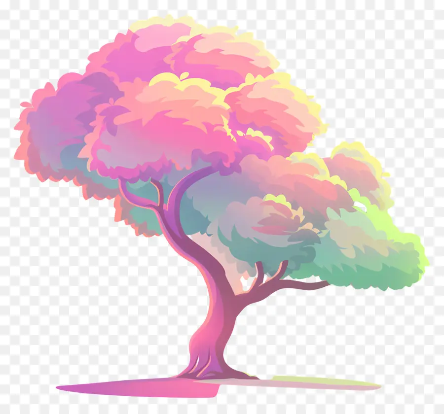 árvore，árvore Rosa PNG