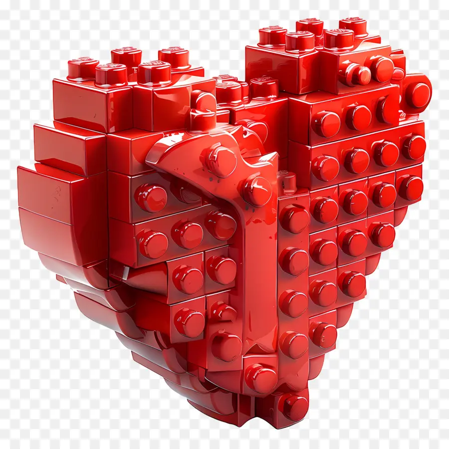 Coração Vermelho，Lego PNG