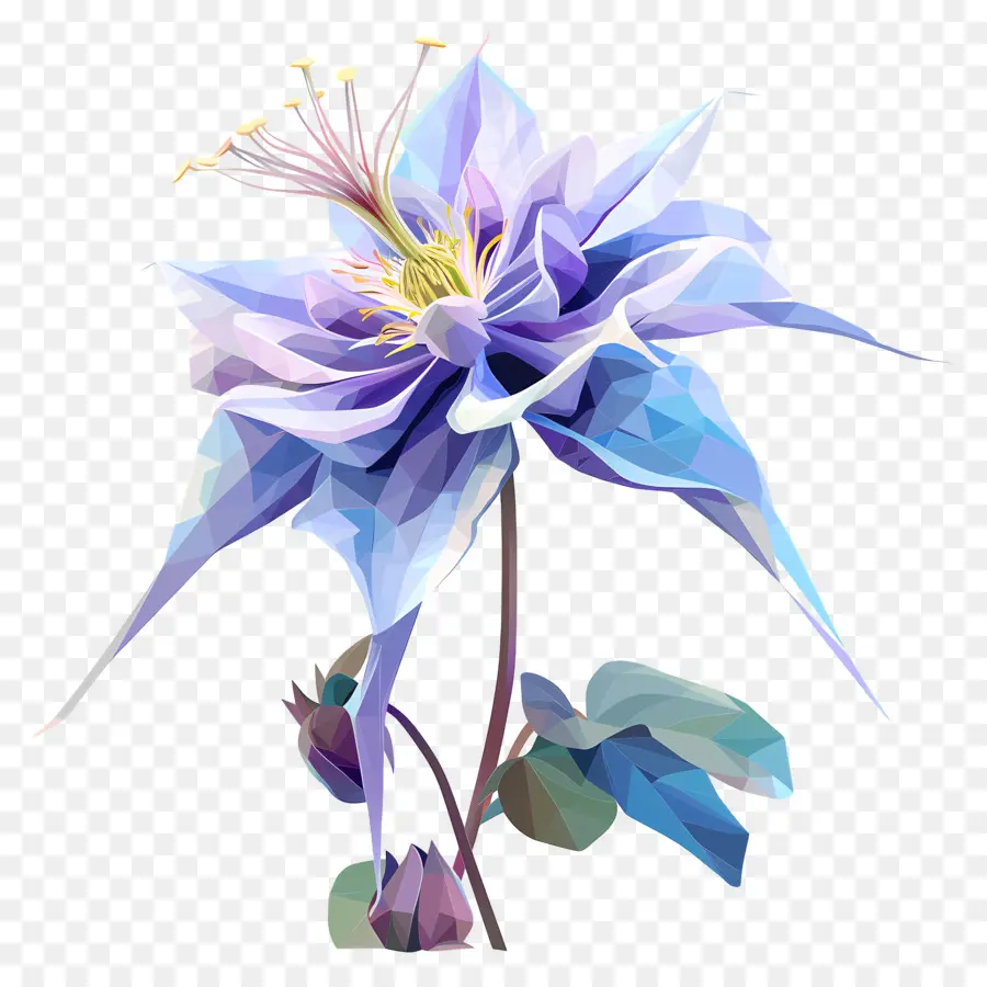 Digital Flor，Flor De Cacto Roxo PNG