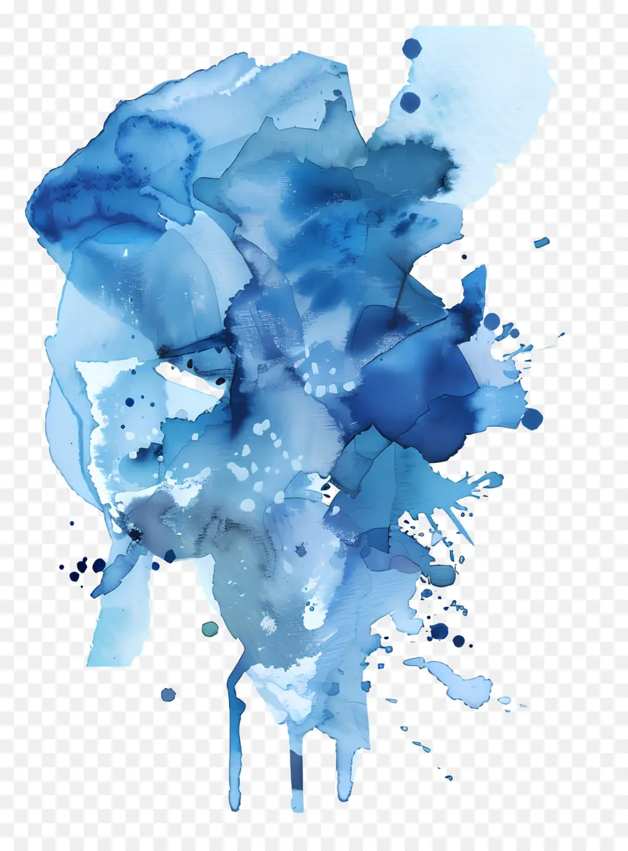 Azul Aquarela Inicial，Cisne Azul PNG