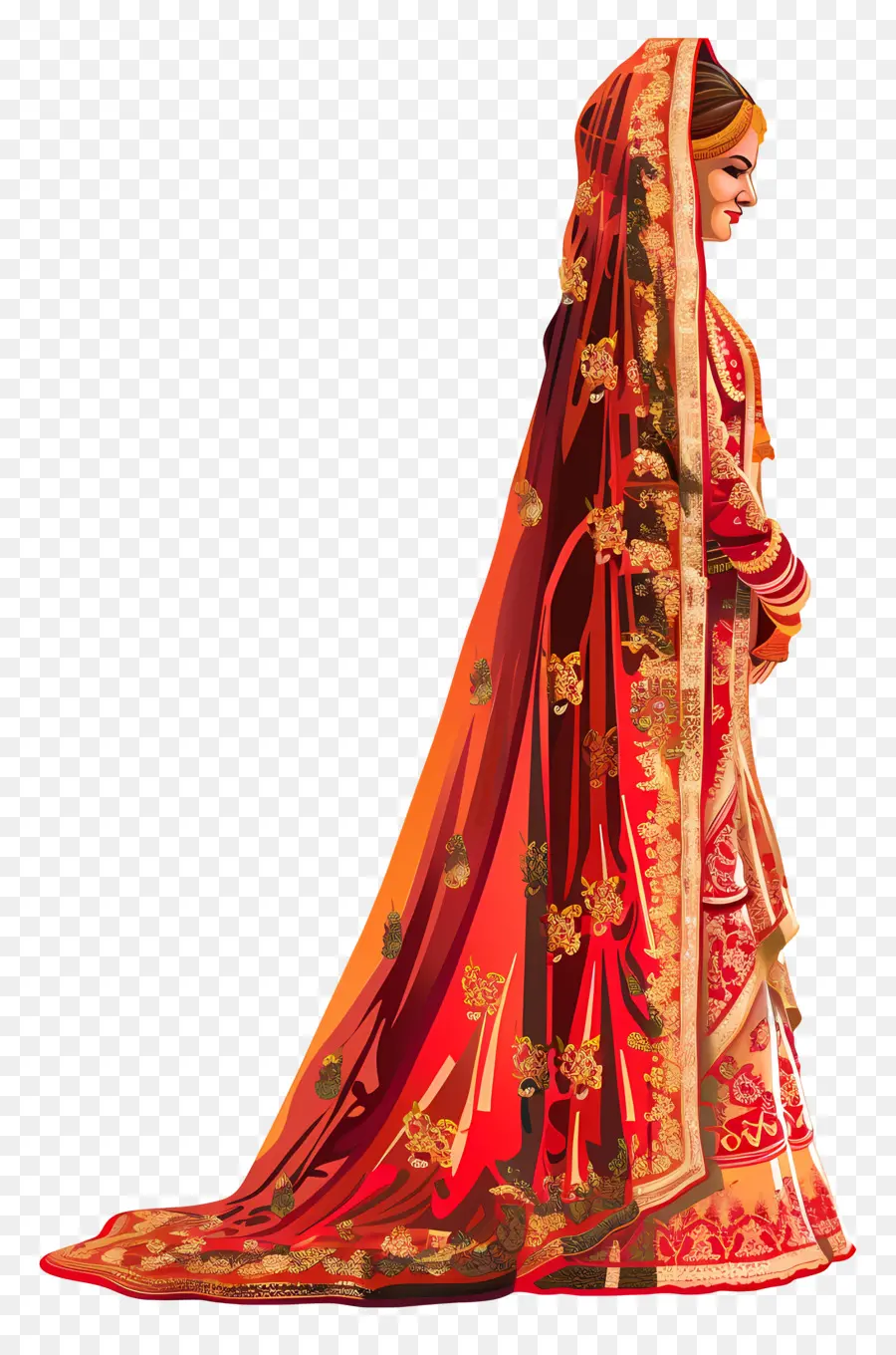 Casamento Indiano，Vestido De Noiva Tradicional PNG