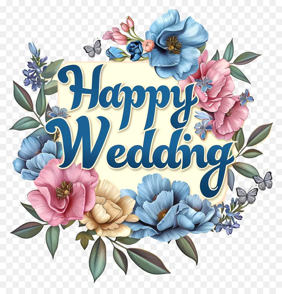 Casamento Feliz，Buquê Floral PNG