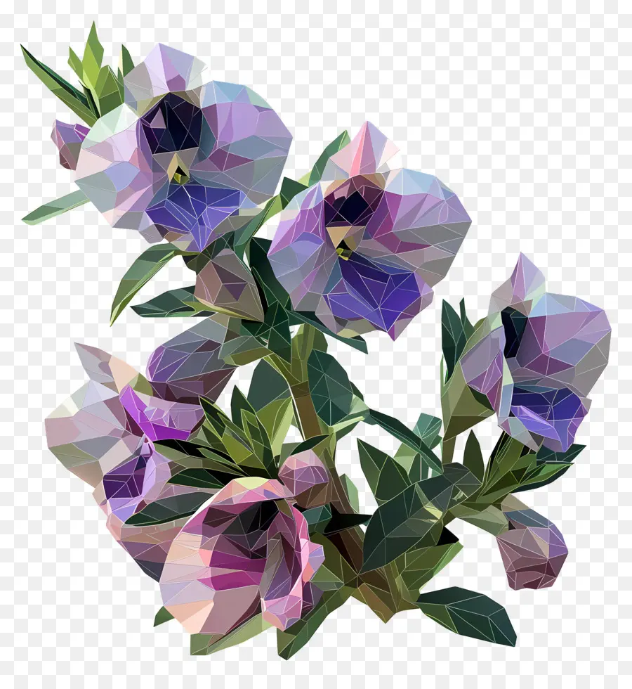 Digital Flor，Flor Roxa PNG