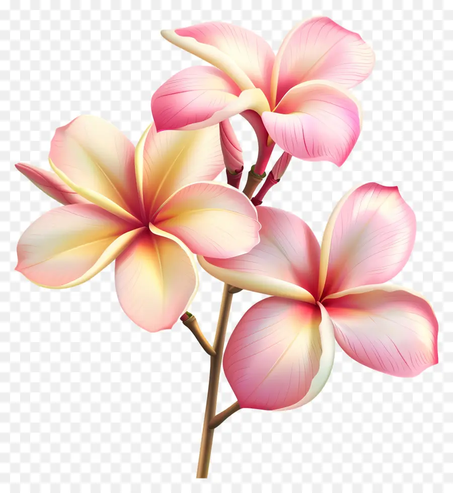 Flor Da Plumeria Rosa，Flores De Ameixa Rosa PNG