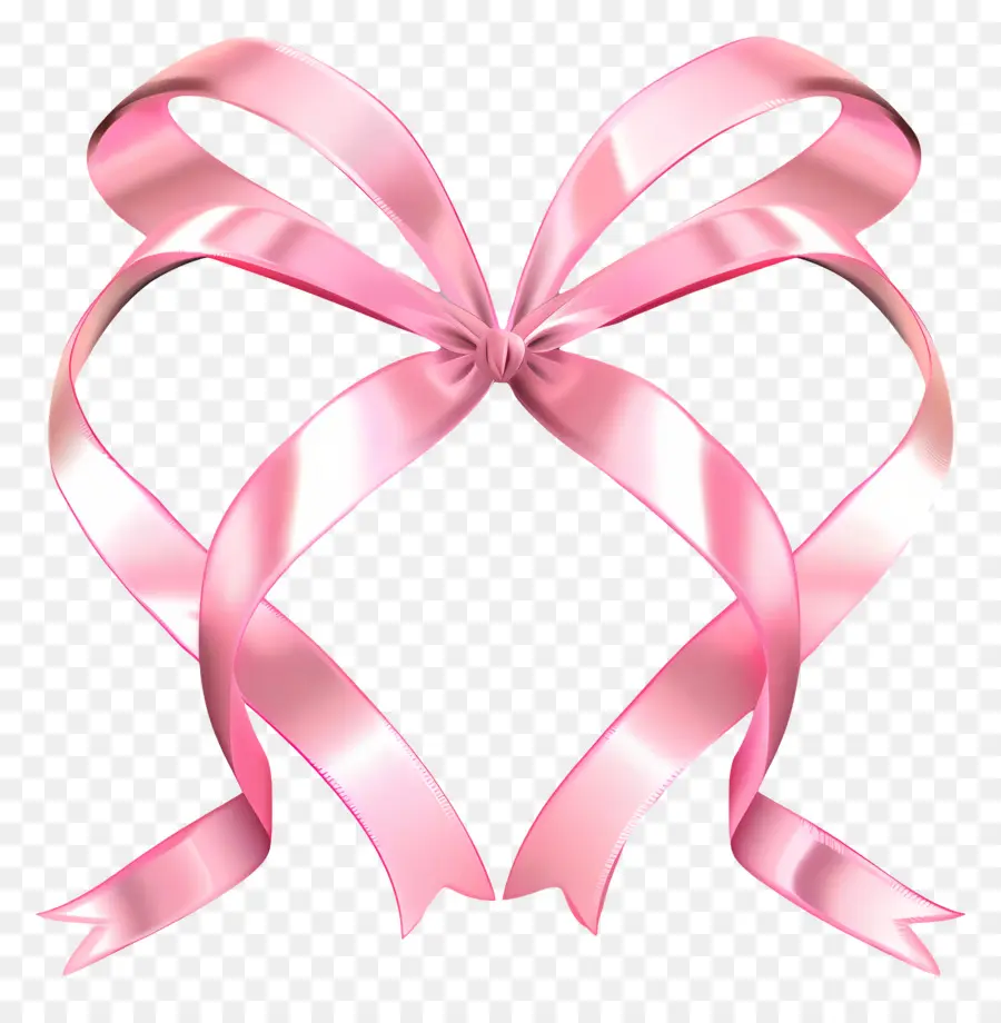 Coração De Rosa，Pink Bow PNG