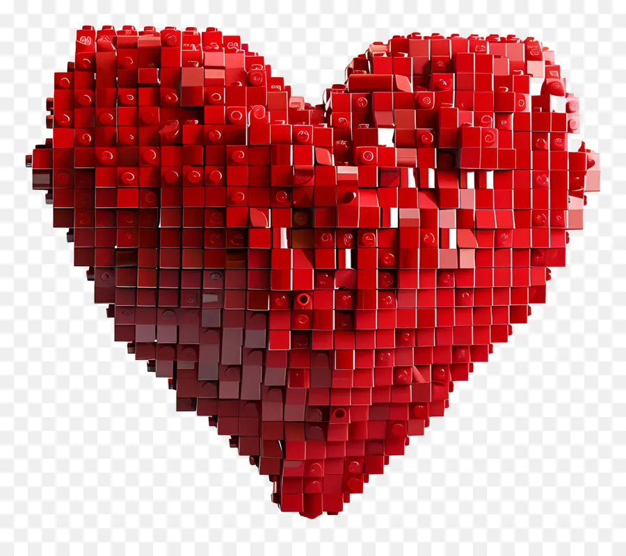Coração Vermelho，3d Coração PNG