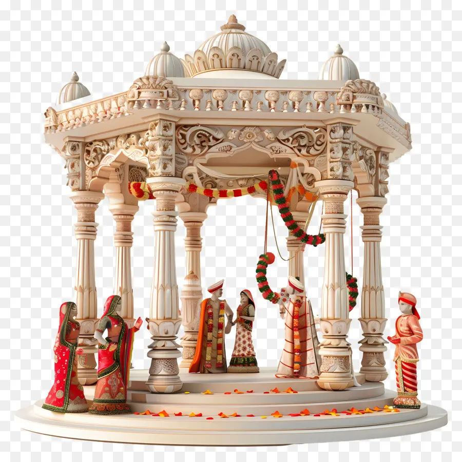 Casamento Hindu，Escultura Em Mármore PNG