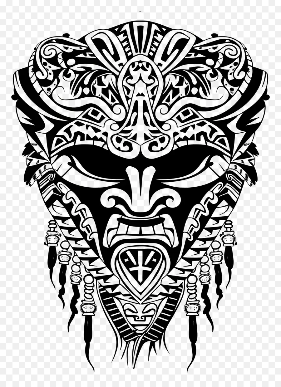 Polinésia Tatuagem，Máscara PNG