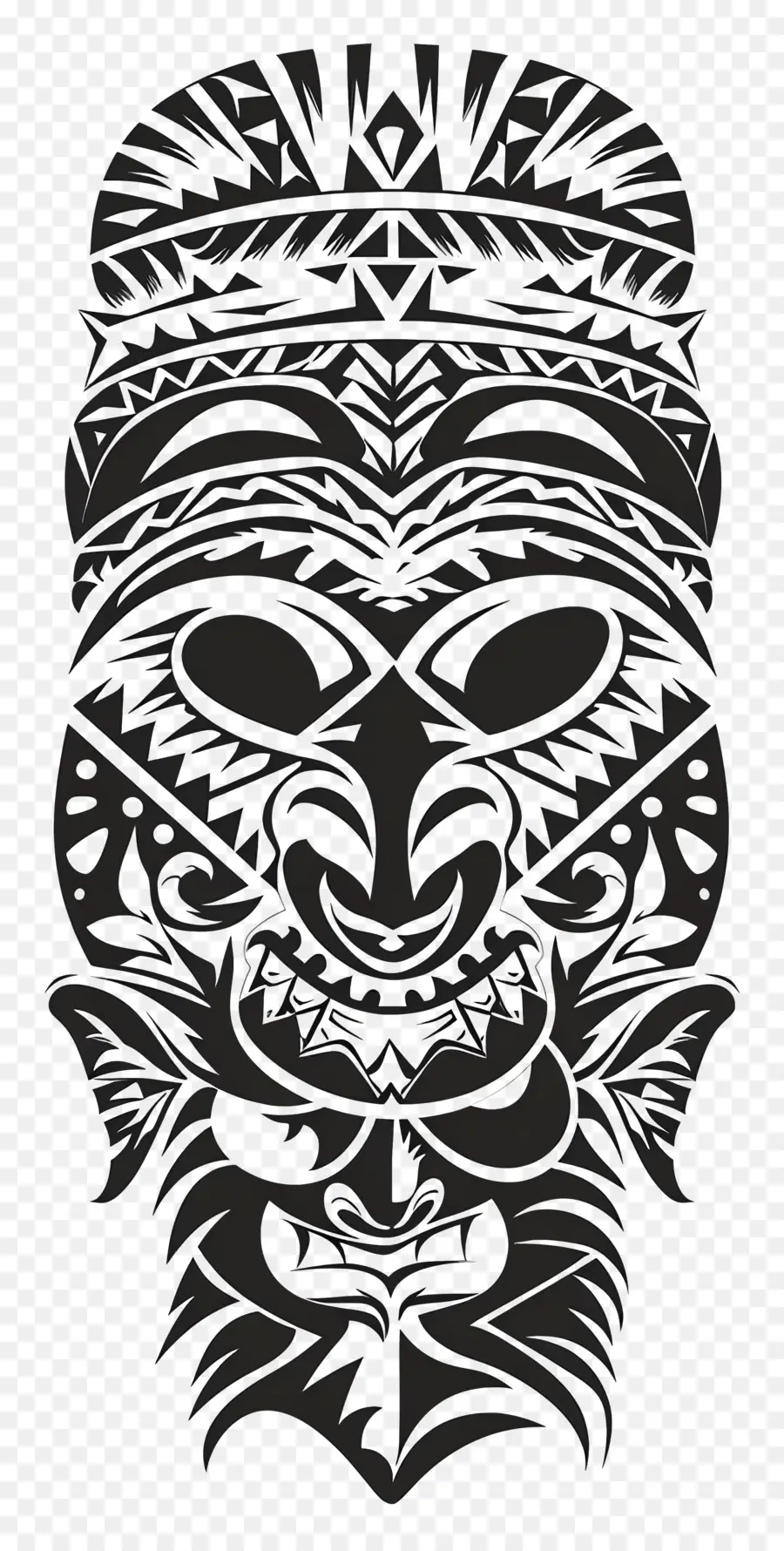 Polinésia Tatuagem，Preto E Branco De Tatuagem PNG