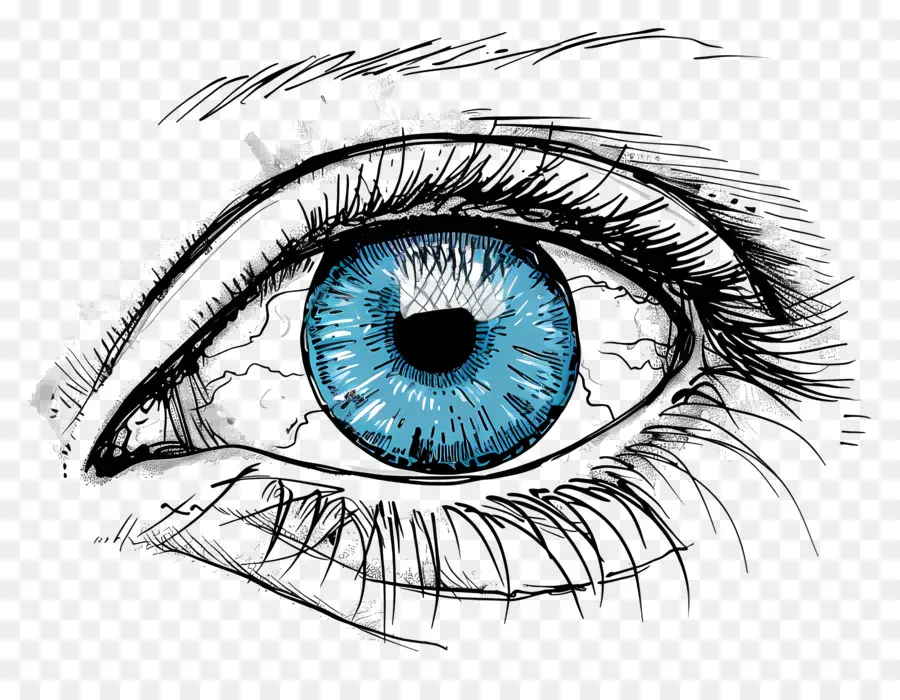 Olho Aberto，De Olho Azul PNG