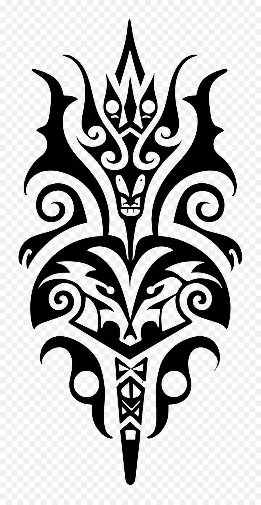 Tatuagem Maori，Monstro PNG