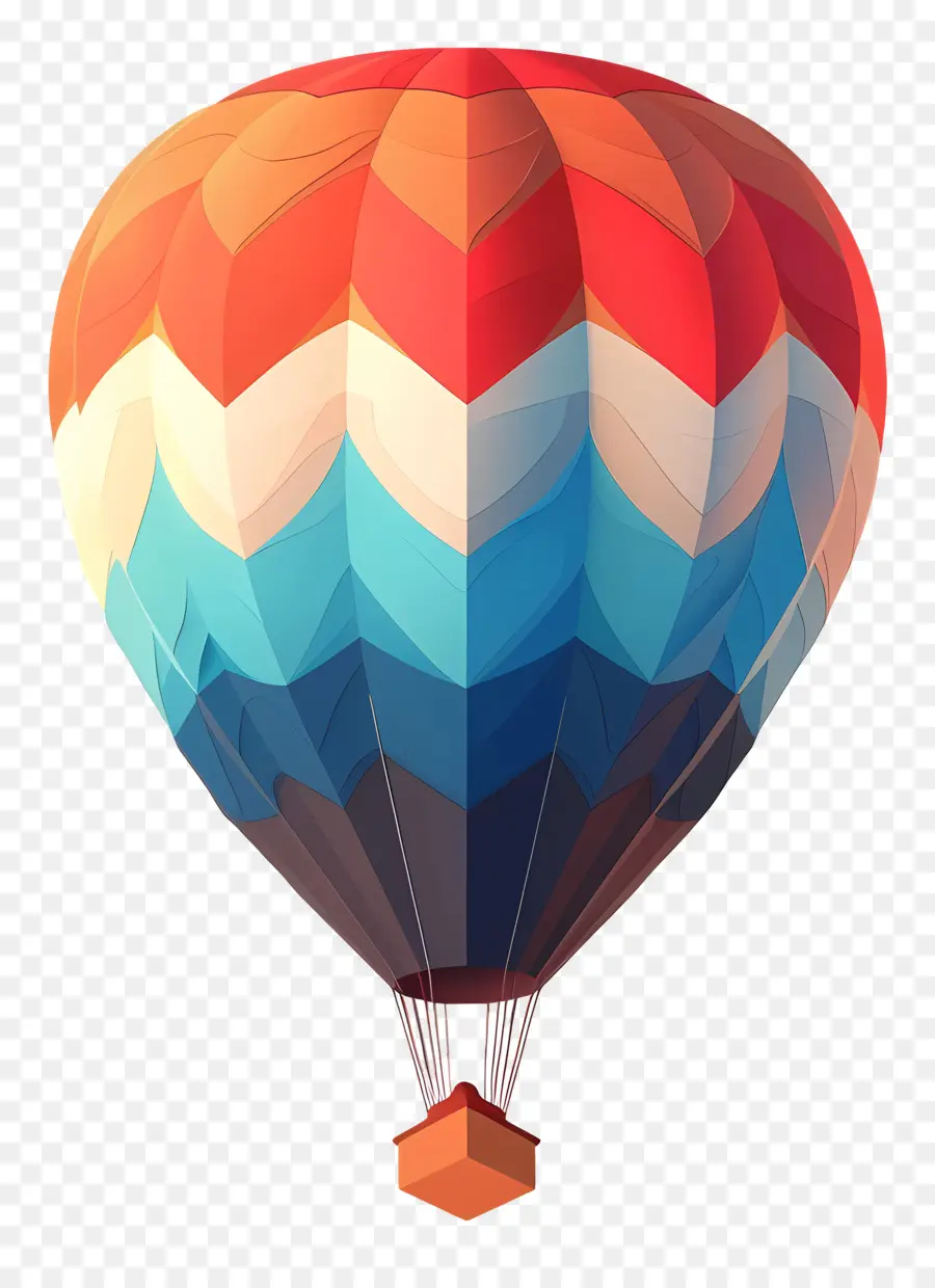 Balão De Ar Quente，Colorido PNG