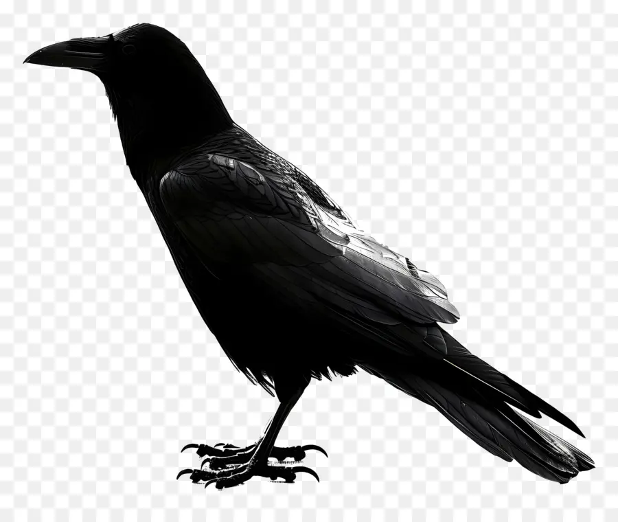 Crow Silhueta，Preto Corvo PNG