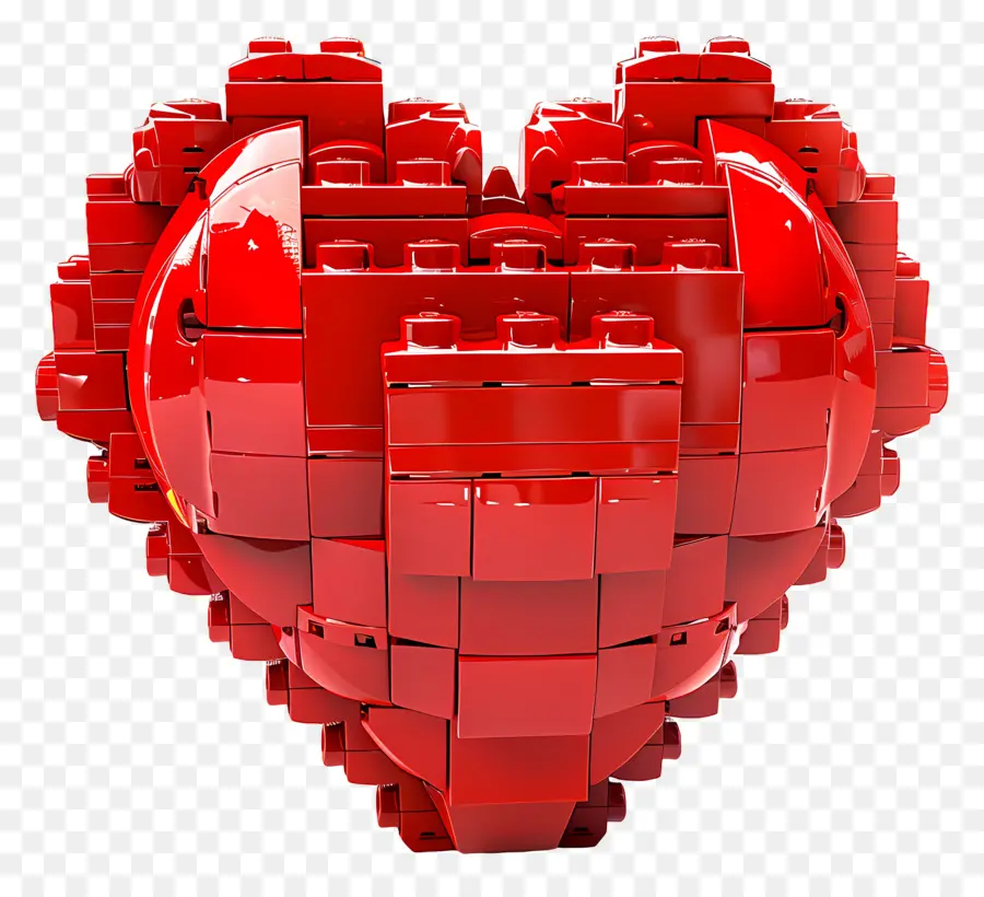 Coração Vermelho，Lego PNG