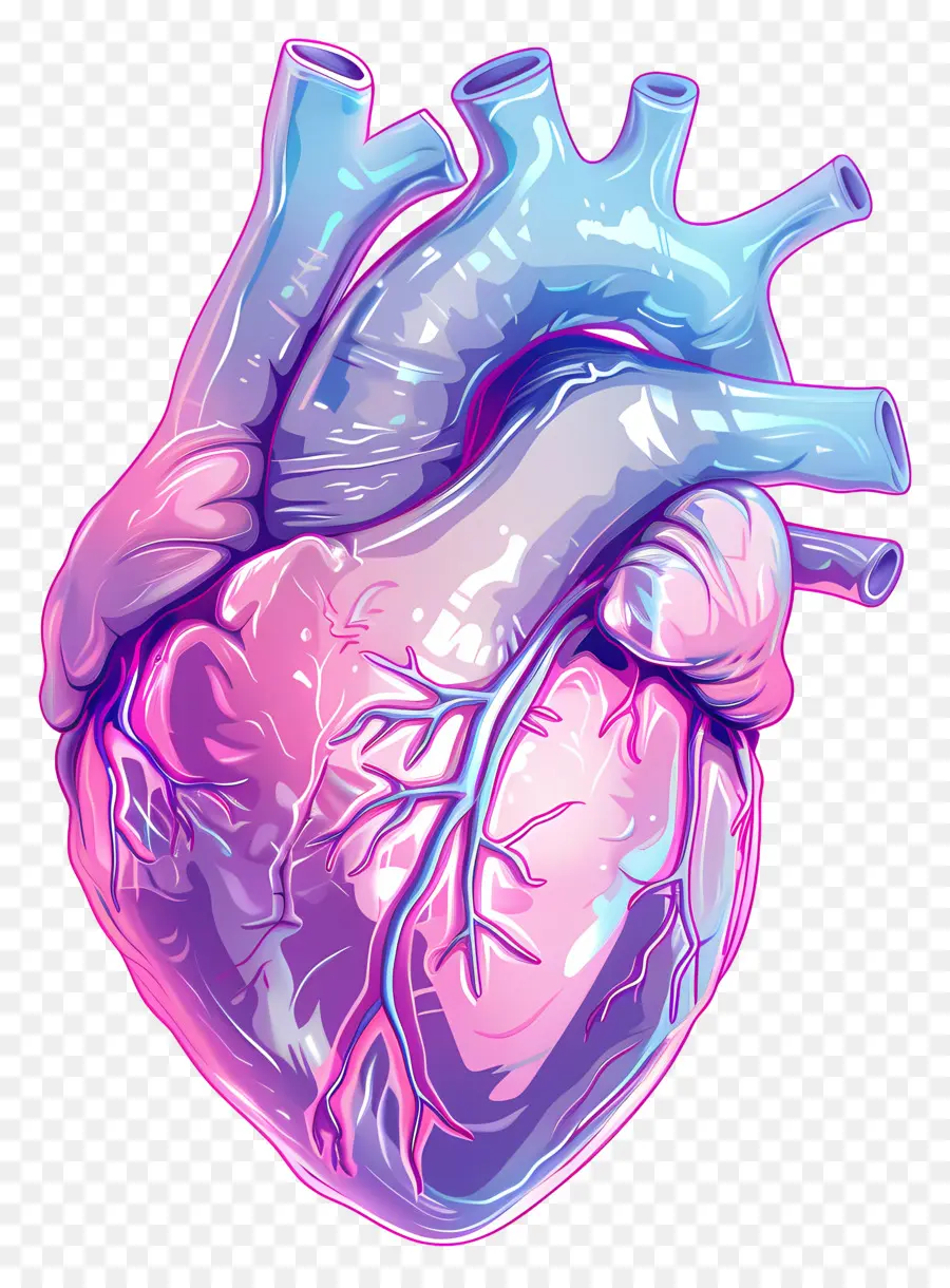 Coração De Ondas De Vapor，Coração Humano PNG