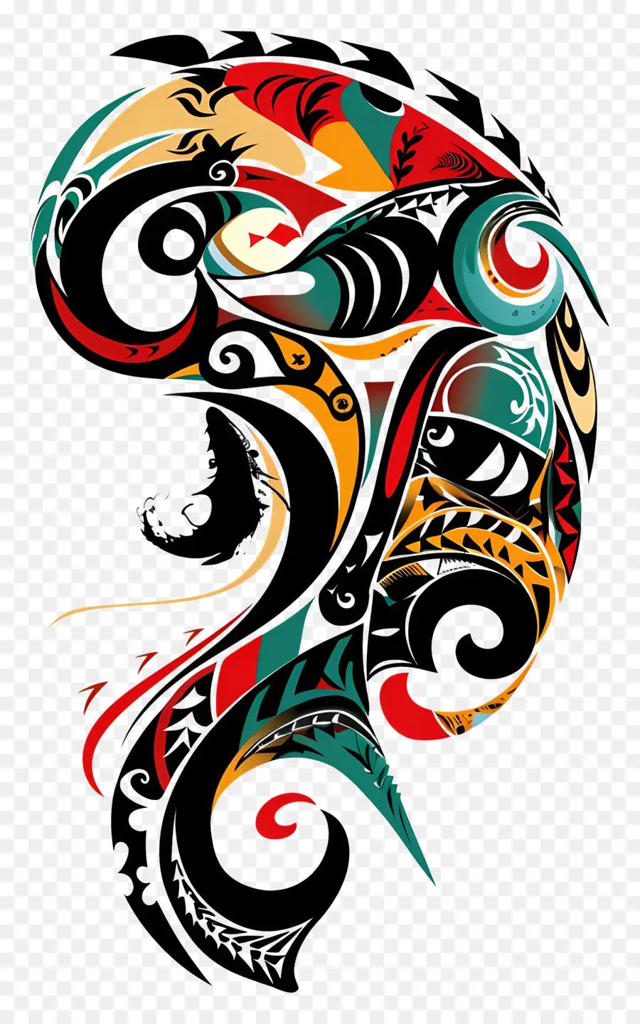 Tatuagem Maori，Aves PNG