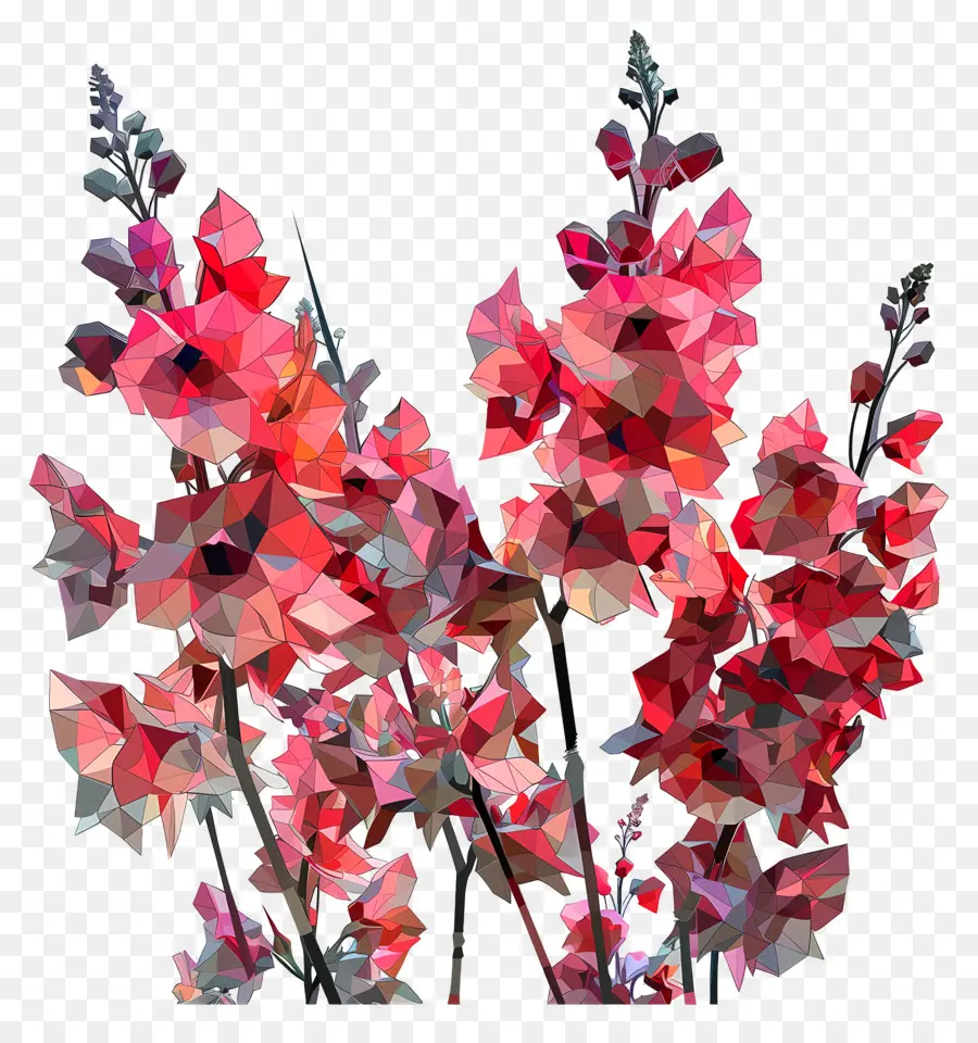 Digital Flor，Flores Cor De Rosa PNG