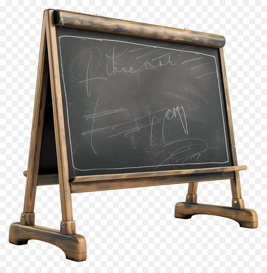 Blackboard，Cavalete De Madeira PNG