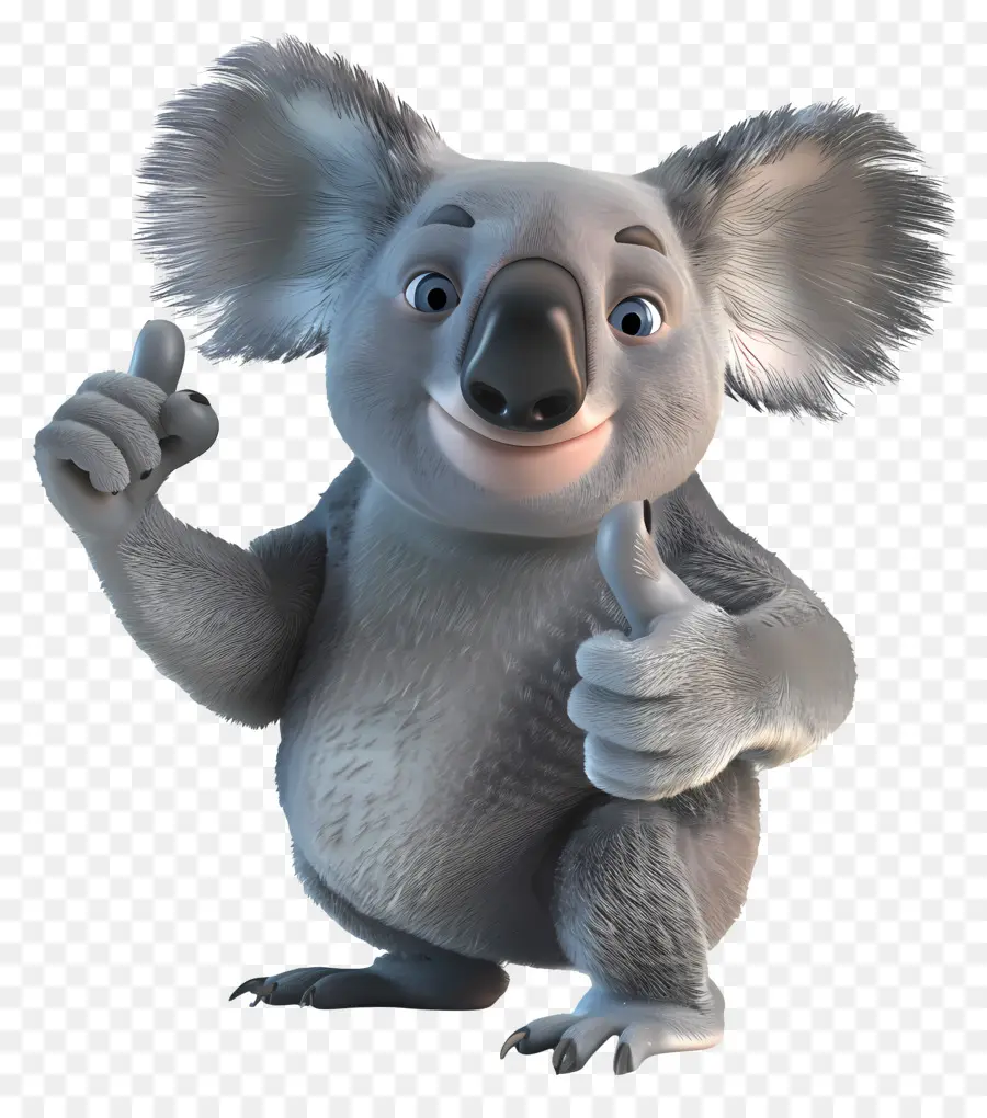 Polegar Para Cima，Koala PNG
