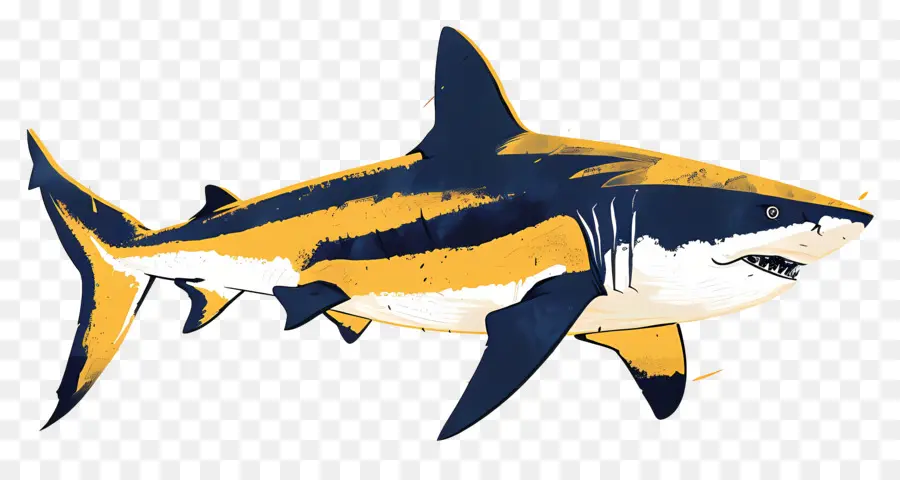 Bull Shark，Tubarão Azul PNG