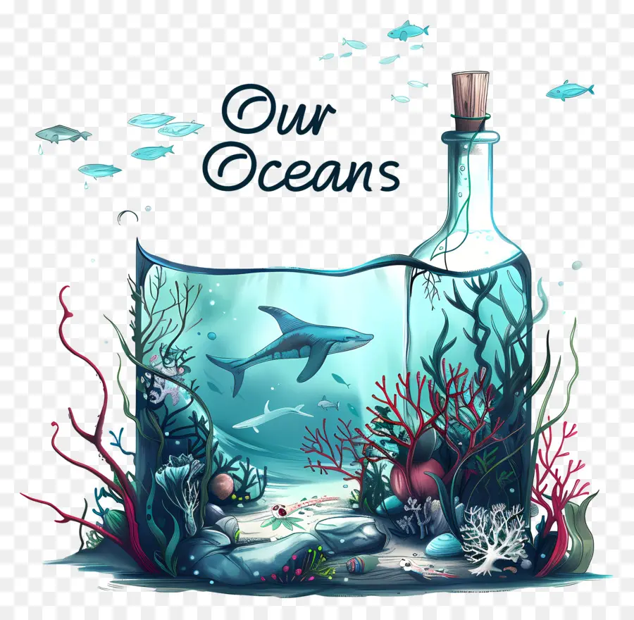 O Dia Mundial Dos Oceanos，Nossos Oceanos PNG