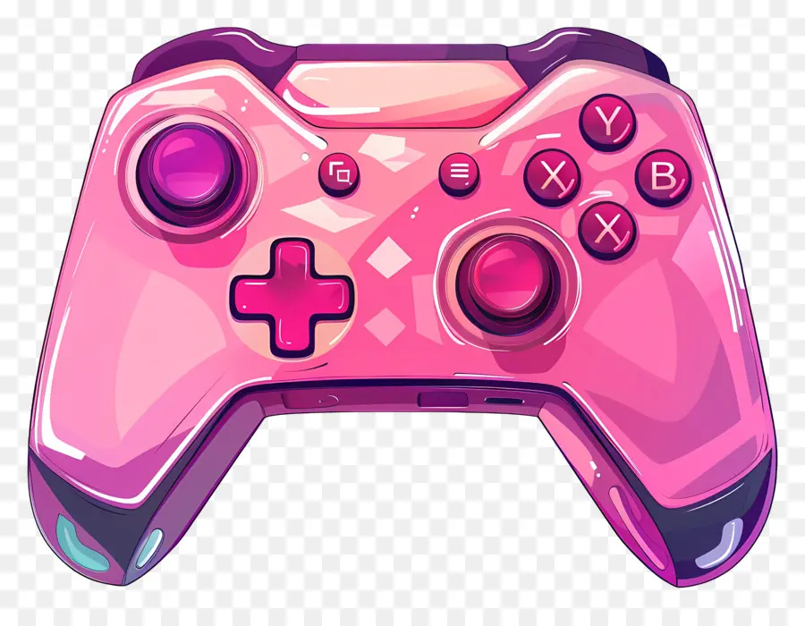 Gamepad，Controlador De Jogos Rosa PNG