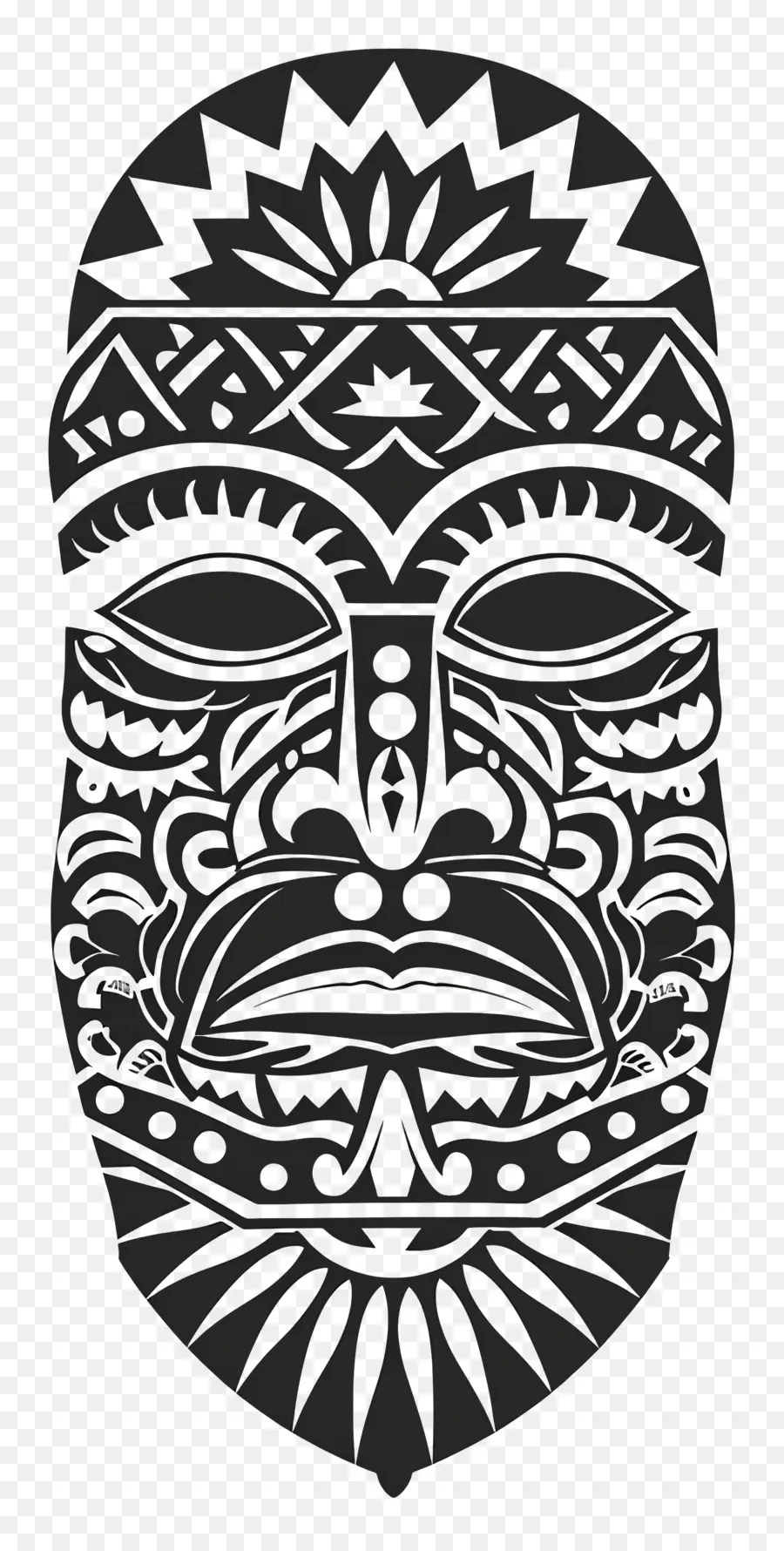 Polinésia Tatuagem，Máscara PNG