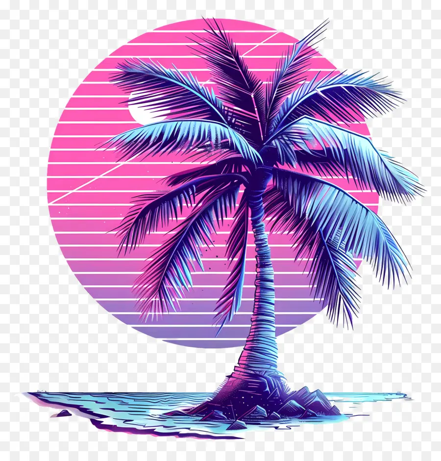 Palmeira Vaporwave，Palmeira PNG