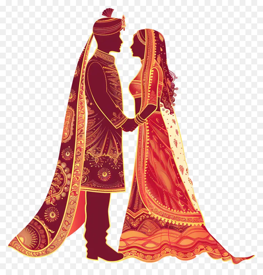 Casamento Indiano，Traje De Casamento Indiano PNG