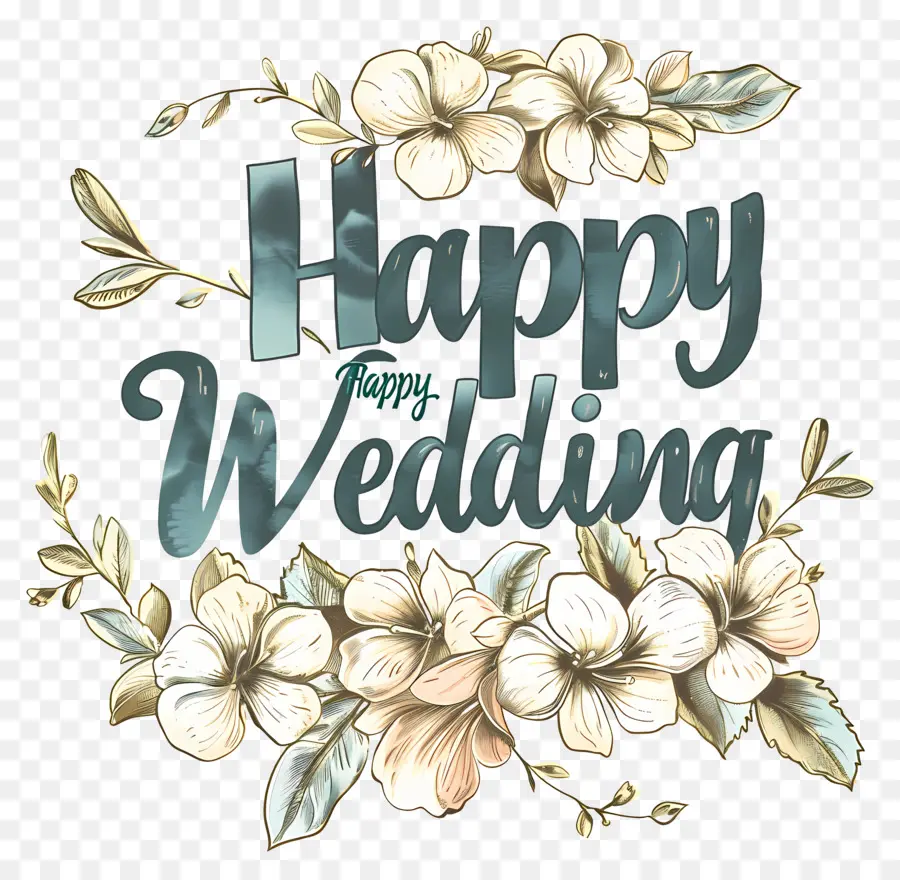 Casamento Feliz，Folhagem Verde PNG