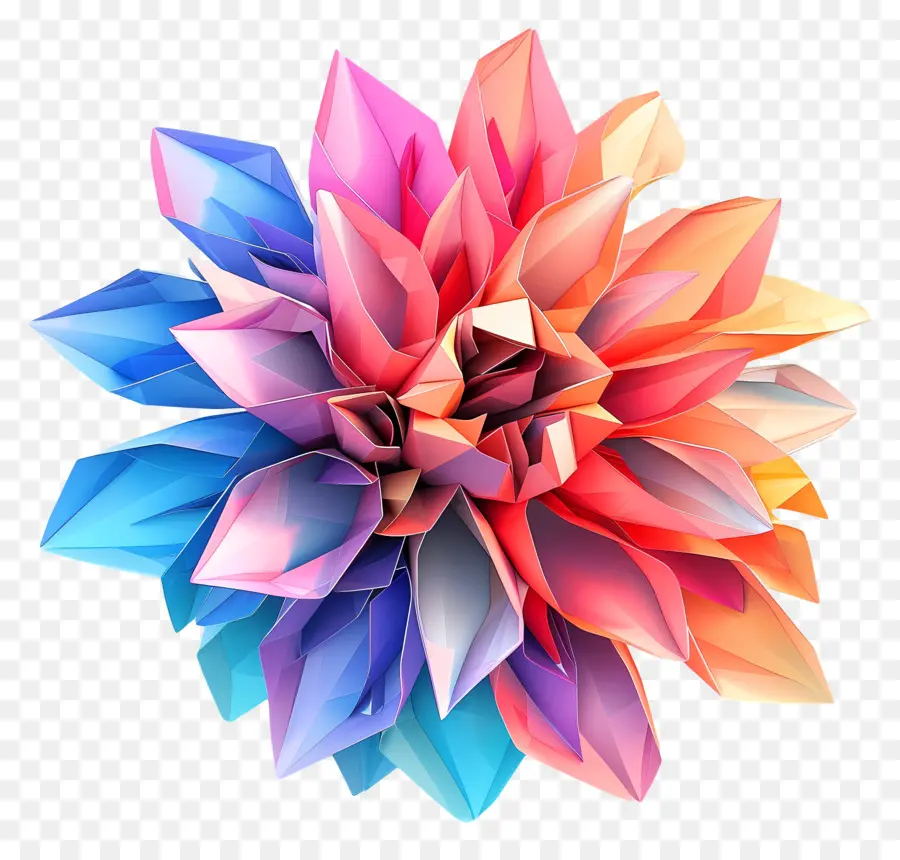 Digital Flor，Flor De Papel PNG