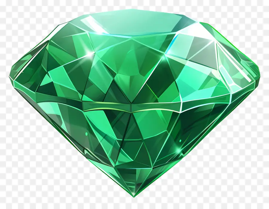 Pedra Gemald，Diamante Verde PNG