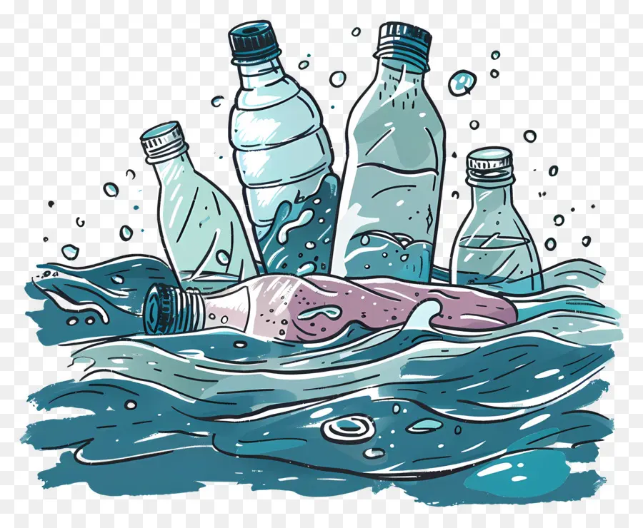 Reciclagem，Poluição Da água PNG