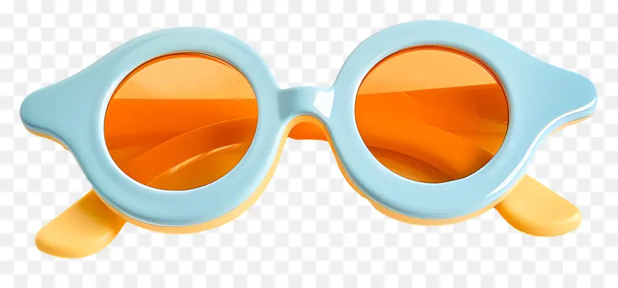 Design De óculos De Sol，Óculos De Sol Laranja PNG