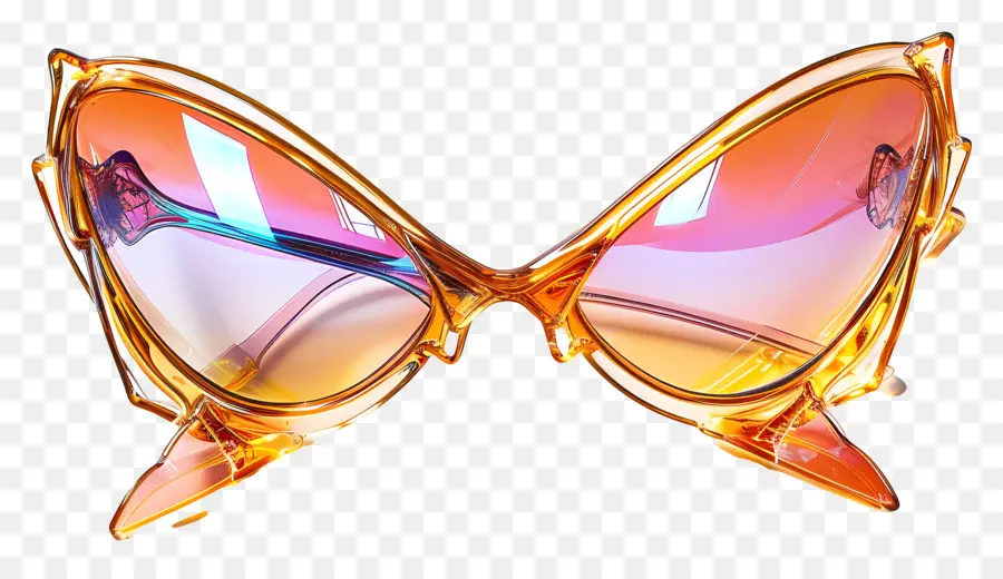 Design De óculos De Sol，óculos De Sol Borboleta PNG