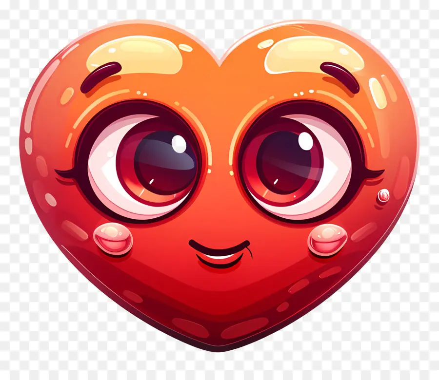 Emoji Coração，Cartoon Coração PNG