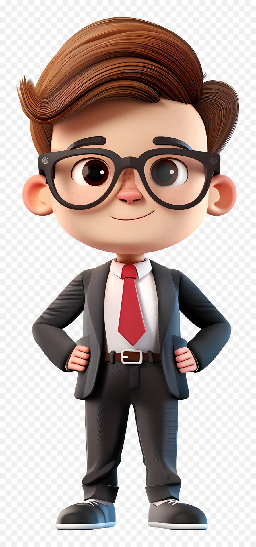 Personagem De Menino，Empresário De Desenho Animado PNG