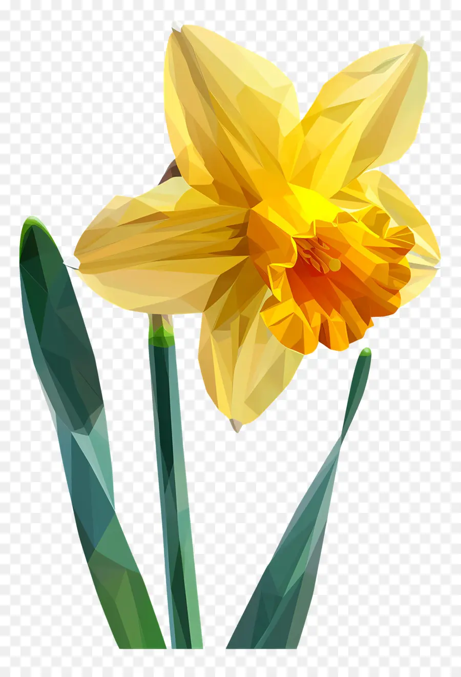 Arte Digital，Narciso Amarelo PNG