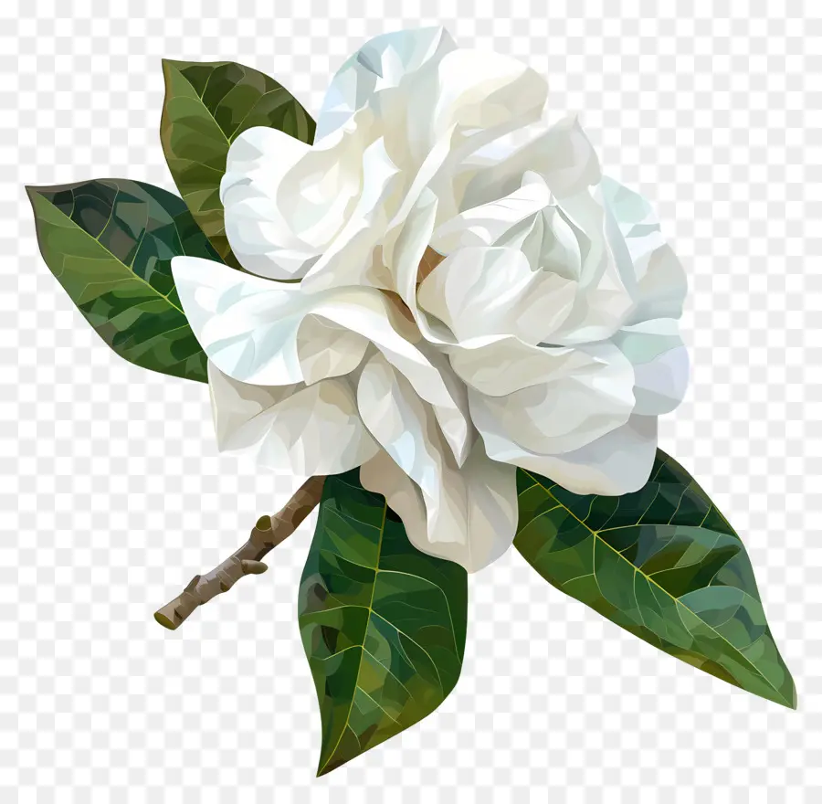 Arte Digital，Flor Branca PNG